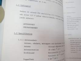 Anritsu marinradar typ AR - SO2R Bruksanvisning och servicehandbok -tutka, käyttöohjekirja ruotsiksi / radar manual in swedish