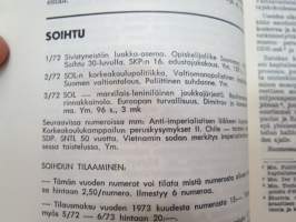 Soihtu 1972 nr 4 - Sosialistisen opiskelijaliiton julkaisu -socialist student union magazine