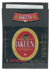 Rakuuna III olut - olutetiketti