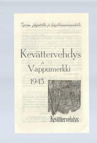 Kevättervehdys Vappumerkki 1943 - esite