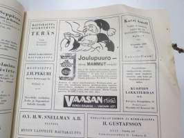 Joulu-Lotta 1933, Lotta-Svärd joulujulkaisu monipuolisine artikkeleineen, kuvituksineen ja mainoksineen -christmas publication