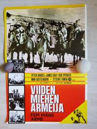 Viiden miehen armeija -1969-, Peter Graves, James Daly, Bud Spencer, Nino Castelnuovo, ohjaus Don Taylor, Italo Zingarelli