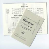 Aikataulut Somerolla, Somerniemellä ja ympäristössä  aikataulu  1965 aikatauluvihko 16 sivus
