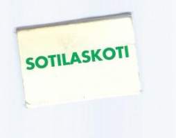 Sotilaskoti -  tyhjä tulitikkuaski