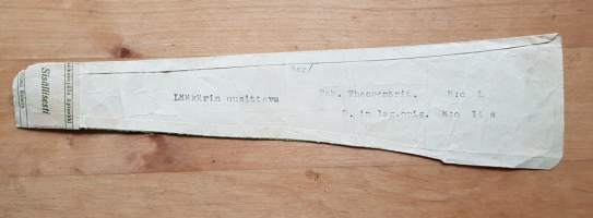 Kankaanpään Apteekki, 1946, resepti signatuuri