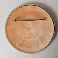 Moskova olympia 1980 - Moscow Olympics - Kansallisen Olympiakomitean tunnus - Espanja -neulakiinnitteinen rintamerkki, virallinen tuote / official badge