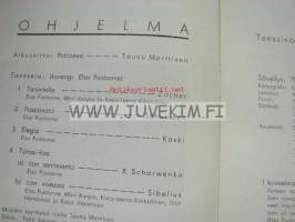 Puolanne-ryhmä kansallisteatterissa 21.2.1944 -käsiohjelma