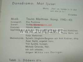Puolanne-ryhmä kansallisteatterissa 21.2.1944 -käsiohjelma