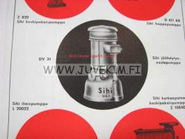 Sihi pumppuja 1944 -myyntiesite