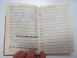 Maatalouskalenteri 1938, sisältää monipuolisesti ja runsaasti taulukoita, tietoja maatalouteen liittyvistä aiheista, mainoksia ym. -agricultural calendar