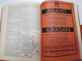 Maatalouskalenteri 1938, sisältää monipuolisesti ja runsaasti taulukoita, tietoja maatalouteen liittyvistä aiheista, mainoksia ym. -agricultural calendar