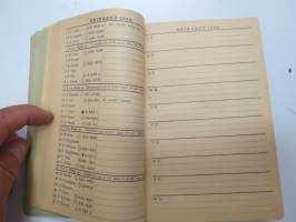 Maatalouskalenteri 1920, sisältää monipuolisesti ja runsaasti taulukoita, tietoja maatalouteen liittyvistä aiheista, mainoksia ym. -agricultural calendar