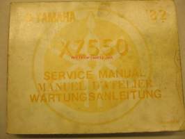 Yamaha XZ550 service manual huolto-ohjekirja
