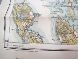 IV: U. Wiipuri (Viipuri) - Wiipurin, Johanneksen, Säkkijärven Koiviston ja Kuolemajärven kunnat 1921 -kartta / map