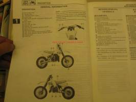 Yamaha YZ250(T) owner´s service manual huolto-ohjekirja