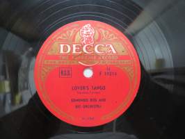 Decca F 10314 - Edmundo Ros - Lover´s Tango - Military Samba -savikiekkoäänilevy, 78 rpm record