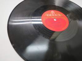 Decca F 10314 - Edmundo Ros - Lover´s Tango - Military Samba -savikiekkoäänilevy, 78 rpm record