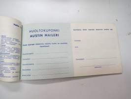 Austin maileri- huoltovihko / service record booklet
