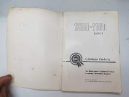 BMC 1100 - 1300 MKII -käyttöohjekirja -owner´s manual