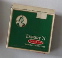 Export &quot;A&quot;    -tyhjä  tupakka-aski