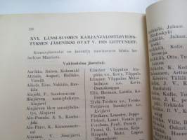 Länsi-Suomen Karjanjalostusyhdistys vuosikertomus v. 1928 -annual report, cattle breeding society