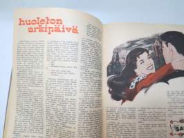 Ajan Sävel 1957 nr 20, kansikuva John Saxon, Takasivun tähtikuva Diane Jergens, Carmen Sevilla, sarjakuvia, kertomuksia, levyarvosteluja, ym.