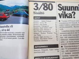 Tuulilasi 1980 nr 3, sisältää mm. seur. artikkelit / kuvat / mainokset;Etuvetoinen Lada?, Talbot 1510 C6, Renault 3, Sähkö Trabant, Bensiinin säästäminen, ym.