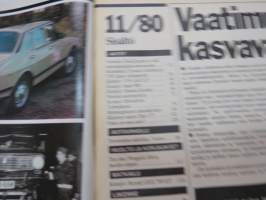 Tuulilasi 1980 nr 11, sisältää mm. seur. artikkelit / kuvat / mainokset; Ford Escort / Fiat Ritmo / Opel Kadett / Peugeot 104 / Talbot Horizon / VW Golf, ym.