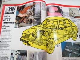 Tuulilasi 1980 nr 9, sisältää mm. seur. artikkelit / kuvat / mainokset; Koeajo uusi Ford Escort, Horizon kestotestin loppuarvostelu, Matkailuvaunu väistökokeessa ym.