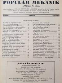 Populär Mekanik magasin 1953 Nr 4