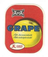 Aura Grape - juomaetiketti