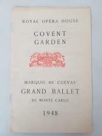 Royal Opera House Covent Garden, Marquis de Cuevas&#039; Grand Ballet de Monte Carlo 1948