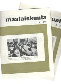 Maalaiskunta  1959 nr 1 ja 3