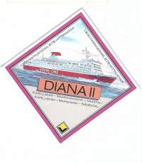 Viking Line / Diana II   tarra 7x7 cm