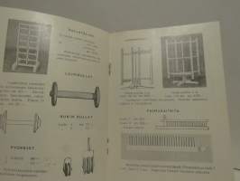 Kutomatyövälineiden hinnasto N:o 16 15.3.1952