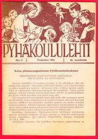 Pyhäkoululehti N:o 5 toukokuu 1954