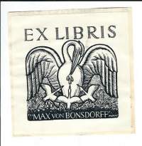 Max von Bonsdorff´s minne  - Ex Libris