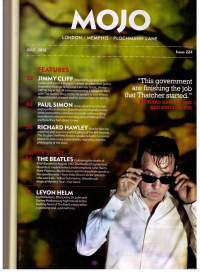 Mojo  july 2012. Mielenkiintoisia  kuvia  ja kertomuksia  muusikoista  erikseen  ja  yhtyeenä,  tapahtumista.
