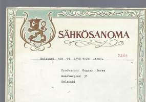 Sähkösanoma -sähkösanoma 1949 - luku