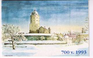 Postikortti, Viipurin linna 700 vuotta 1993. Kimmo  Pälikkö.