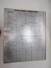 Toyota Carina II -myyntiesite / sales brochure
