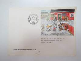 Koiramäen lapset postissa, ensipäivänkuori 1994 - First Day Cover FDC, piirtänyt Mauri Kunnas