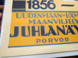 Nylands och Tavastehus läns Lantbrukssällskap. Jubileumsutställning Borgå 19-21.VI.1931 1856-1931 - Uudenmaan ja ja Hämeenläänin Maanviljelysseuran juhla... -juliste