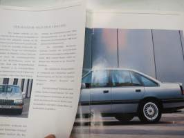 Opel Senator 1990 -myyntiesite, saksankielinen + tekniset tiedot, suomenkielinen seloste -sales brochure