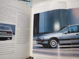 Opel Senator 1990 -myyntiesite, saksankielinen + tekniset tiedot, suomenkielinen seloste -sales brochure