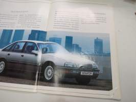 Opel Senator 1990 -myyntiesite, saksankielinen + tekniset tiedot, suomenkielinen seloste -sales brochure