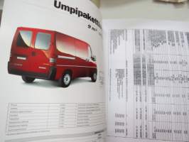 Peugeot Boxer 1996 -myyntiesite -sales brochure