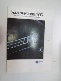 Saab 900 0CD / CS / CC / 900 mallivuosi 1993 -myyntiesite -sales brochure