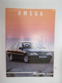 Opel Omega 1990 -myyntiesite -sales brochure