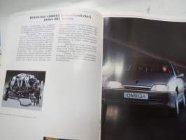 Opel Omega 1990 -myyntiesite -sales brochure